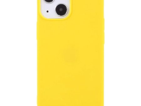 iPhone 13 Fleksibel TPU Plast Bagside Cover - Gul Hot on Sale