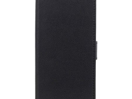 Samsung Galaxy S21 Ultra Blank Læder Cover m. Pung - Sort For Cheap