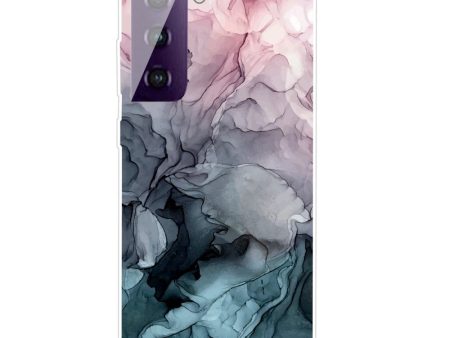 Samsung Galaxy S21 FE (5G) Fleksibel Plastik Cover - Farverigt Marmor Online Hot Sale