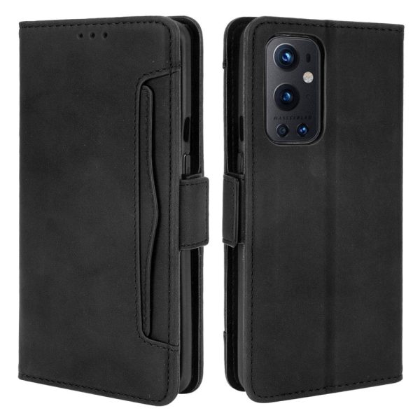 OnePlus 9 Pro Læder Cover m. Udvendig Kortholder - Sort Online now