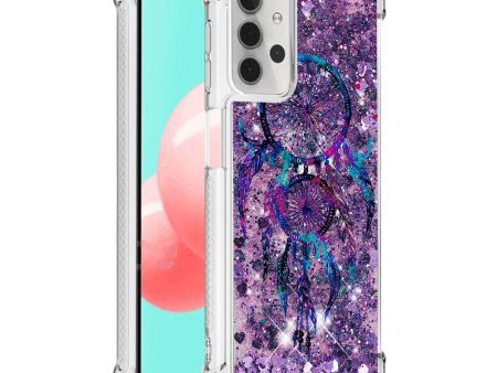 Samsung Galaxy A32 (5G) Shockproof Plastik Glimmer Cover - Lilla Drømmefanger Hot on Sale