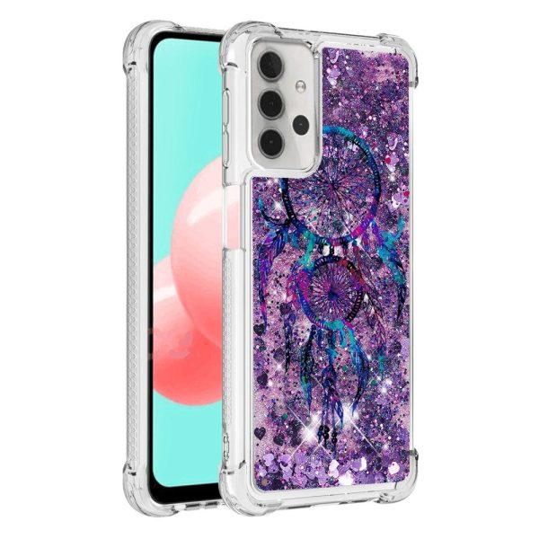 Samsung Galaxy A32 (5G) Shockproof Plastik Glimmer Cover - Lilla Drømmefanger Hot on Sale