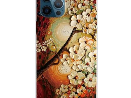 iPhone 13 Pro Max Fleksibel Plastik Cover - Gennemsigtig   Træ med Blomster Online now