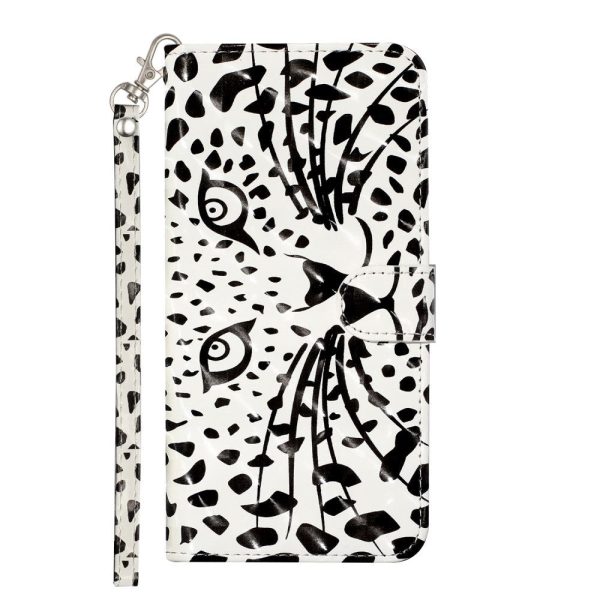 Samsung Galaxy S21+ (Plus) Skinnende Læder Cover m. Pung - Hvid Tiger For Cheap