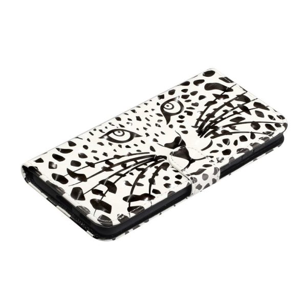 Samsung Galaxy S21+ (Plus) Skinnende Læder Cover m. Pung - Hvid Tiger For Cheap