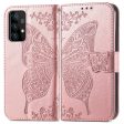 Samsung Galaxy A52s (5G)   A52 (4G   5G) Læder Cover m. Pung Sommerfugl - Rose Gold Cheap