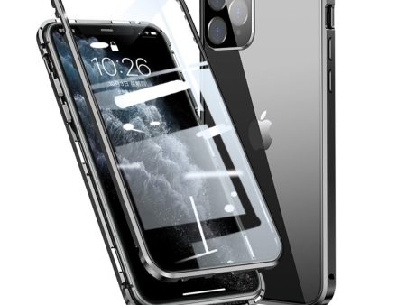 iPhone 11 Pro Max 360⁰ Magnetisk Cover m. Glas Bagside & Forside - Sort Hot on Sale