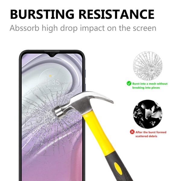 Motorola Moto G10   G20   G30 Arc Edge Hærdet Glas - Case Friendly - Skærmbeskyttelse - Sort Kant Online