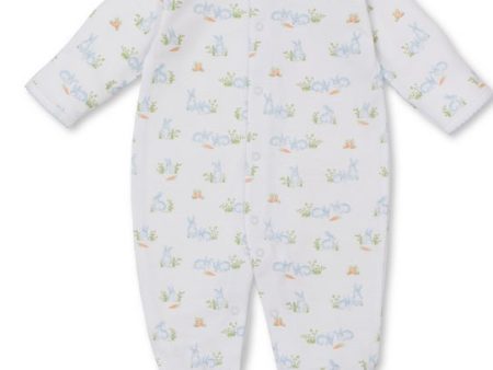 Kissy Kissy Baby Bunny Patch Footie Blue Hot on Sale