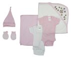 Newborn Baby Girl 6 Pc Layette Baby Shower Gift Set Online now