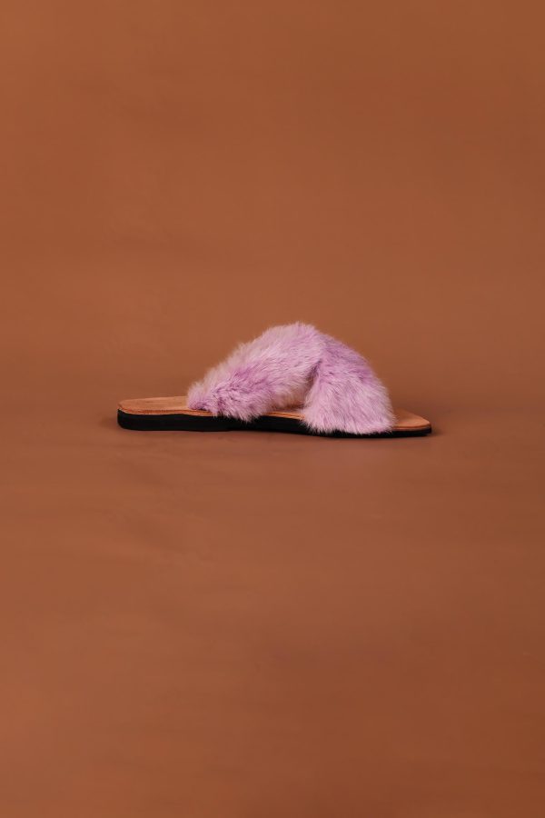 BAKU FUZZY SANDAL    LILAC Hot on Sale