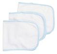 Baby Burpcloth With Blue Trim (Pack of 3) Fashion