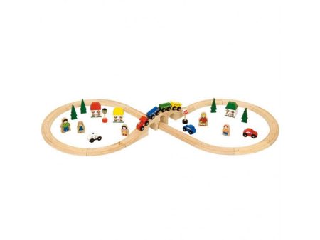 BigJigs Wooden Train Set, Figure of Eight Set Online