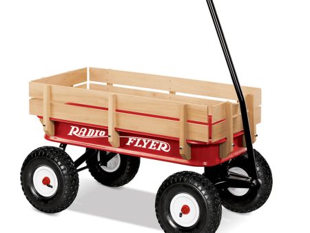 Radio Flyer All Terrain Steel & Wood Wagon For Sale