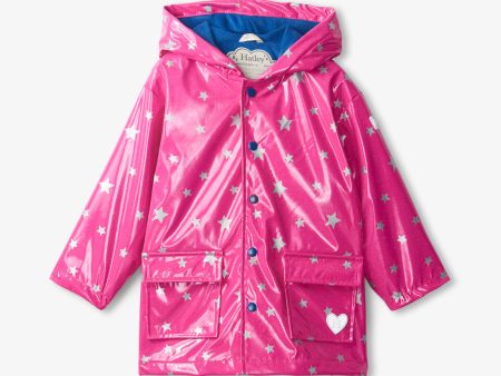 Hatley Raincoat, Glitter Stars Hot on Sale