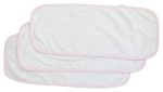 Baby Burpcloth With Pink Trim (Pack of 3) Online