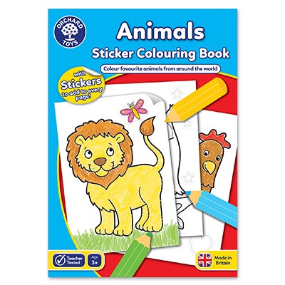 Orchard Toys Colouring and Sticker Book Animals For Discount