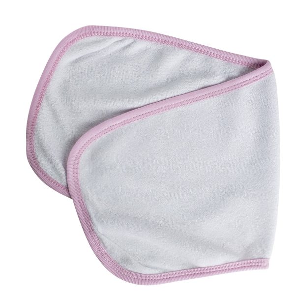 Terry Burpcloth with Pink Trim Hot on Sale