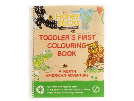 Toddlers First Colouring Book - A North American Adventure by Honeysticks USA Online now