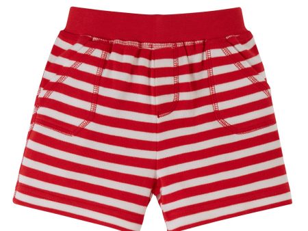 Frugi Ellis Shorts True Red Stripe Online