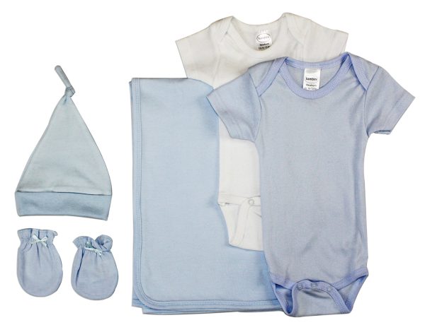 Newborn Baby Boy 5 Pc Layette Baby Shower Gift Set Hot on Sale