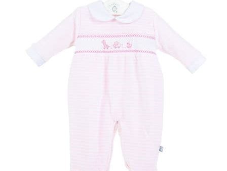 Dandelion Toys Smocked Velour Sleepsuit Sale