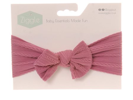 Ziggle Top Bow Turban Headband Juneberry Online now