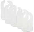 White Interlock Bib (Pack of 5) Hot on Sale