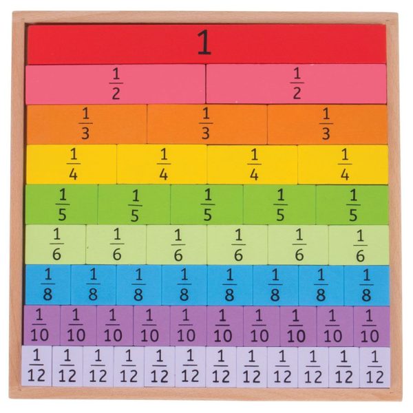 Fractions Tray by Bigjigs Toys US Online Hot Sale