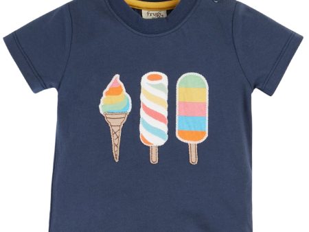 Frugi T-shirt Indigo Ice Cream Supply