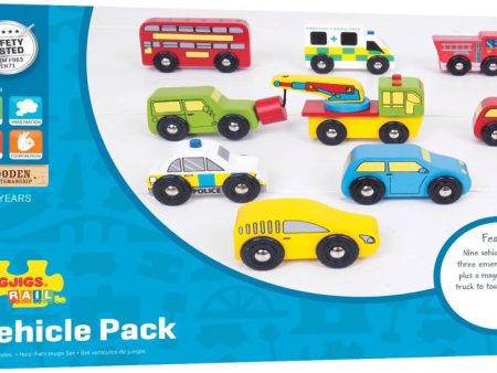 BigJigs Wooden Vehicle Pack on Sale