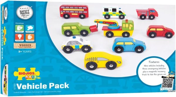 BigJigs Wooden Vehicle Pack on Sale