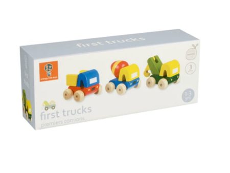 Orange Tree Toys First Trucks Set of Three Supply