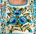 MARGARITA TOP  TURQUOISE FLORAL Fashion