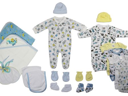 Newborn Baby Boy 19 Pc Layette Baby Shower Gift Set For Sale