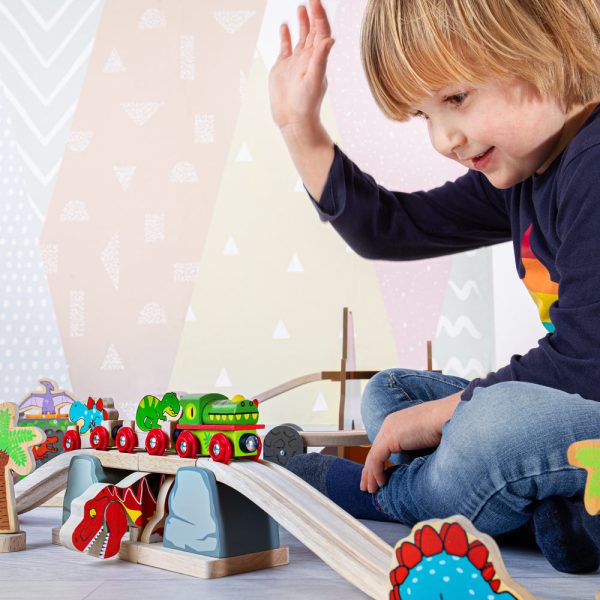 T-Rex Bursting Bridge by Bigjigs Toys US Sale