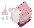 Essential Newborn Baby Girl 8 Piece Layette Set Fashion