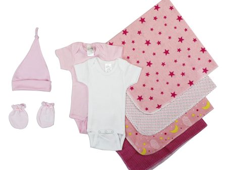 Essential Newborn Baby Girl 8 Piece Layette Set Fashion