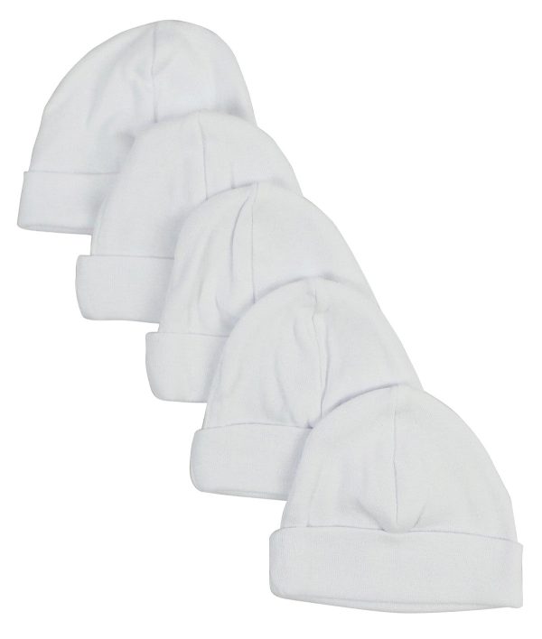 White Baby Cap (Pack of 5) Cheap