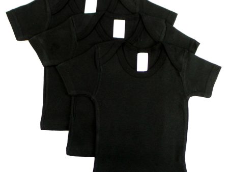 Black Short Sleeve Lap Shirt (Pack of 3) Online