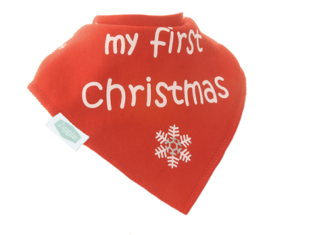 Bandana Dribble Bib My First Christmas on Sale