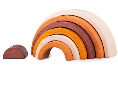 Natural Stacking Rainbow by Bigjigs Toys US Online Sale