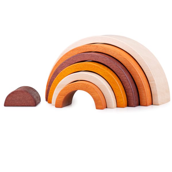 Natural Stacking Rainbow by Bigjigs Toys US Online Sale