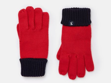 Joules Hedly Gloves Red For Cheap