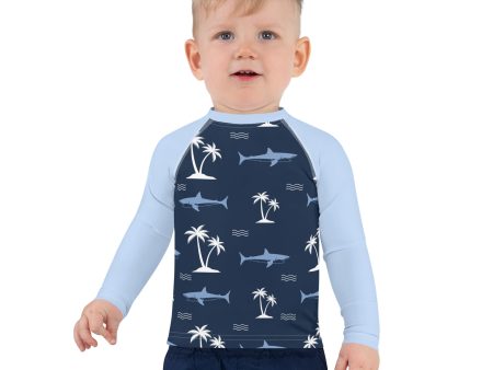 Aiden s Corner Kids Rash Guard Shark 1 on Sale