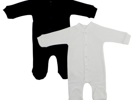 Interlock Black and White Closed-toe Sleep & Play (Pack of 2) Online now