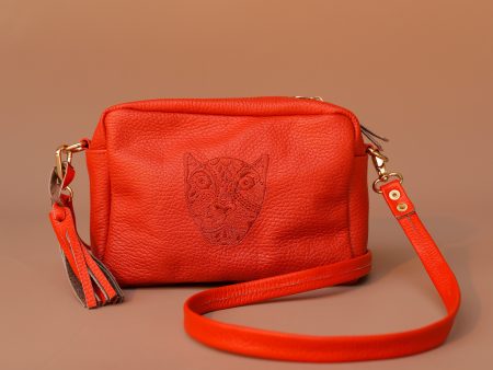 JAGUAR LUCIA CROSSBODY   TANGERINE Online