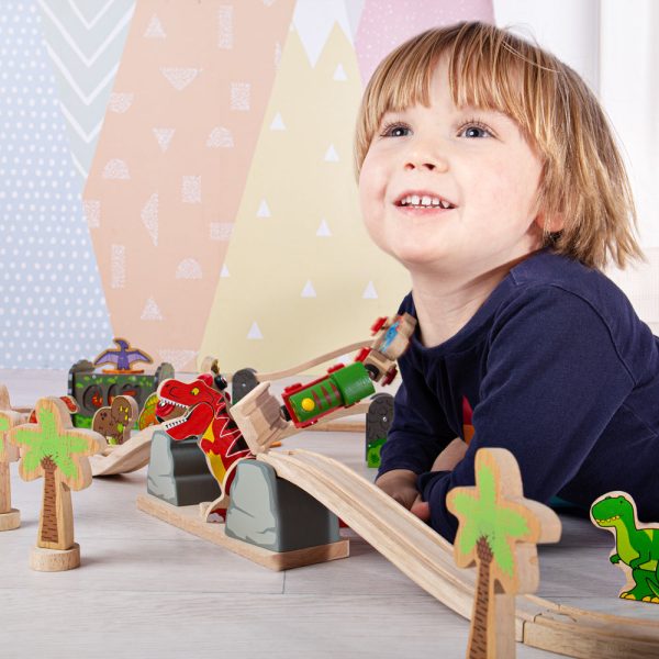 T-Rex Bursting Bridge by Bigjigs Toys US Sale