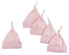 Pink Knotted Baby Cap (Pack of 5) Supply