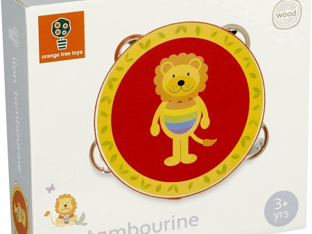 Orange Tree Toys Tambourine Lion Online now